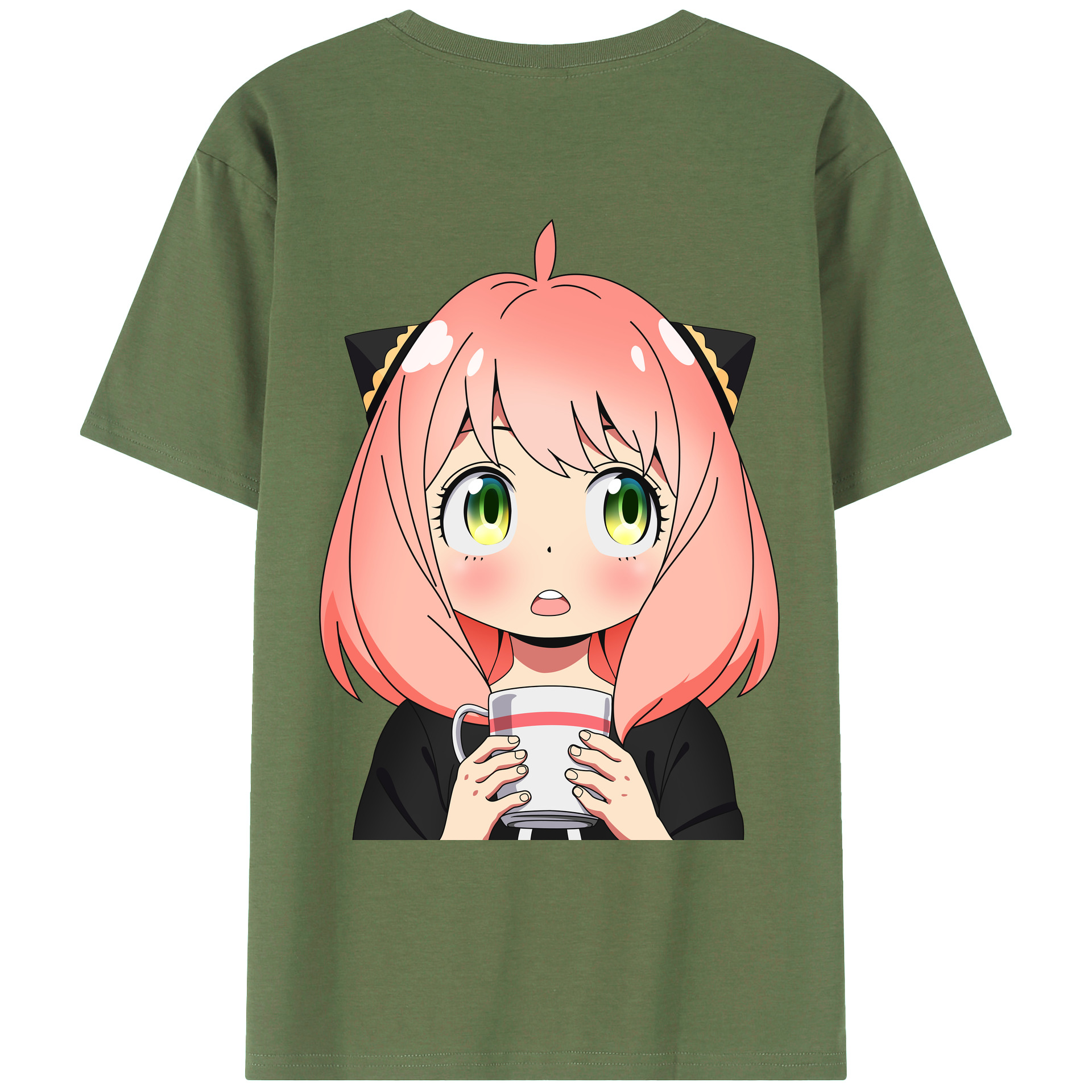 （画像用） SPY×FAMILY间谍家家酒 綿100％ メンズ半袖Tシャツ（バックプリント） 通気性